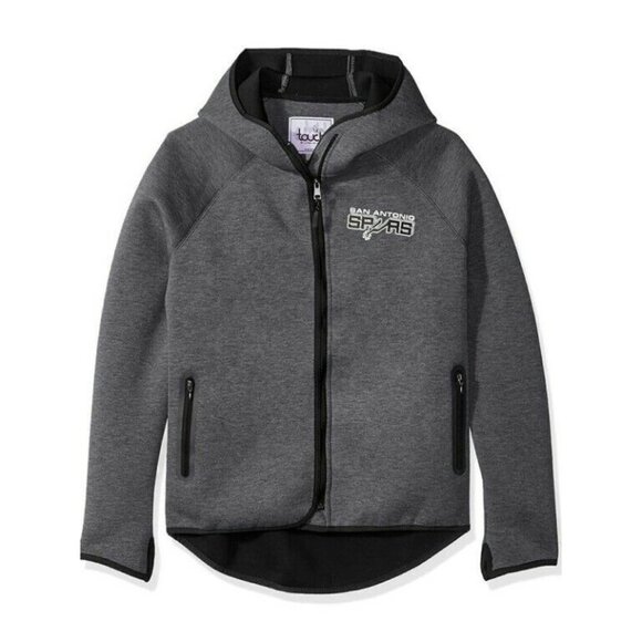 NBA San Antonio Spurs Womens XL Drop Kick Jacket Touch by Alyssa Milano Grey - Picture 1 of 8